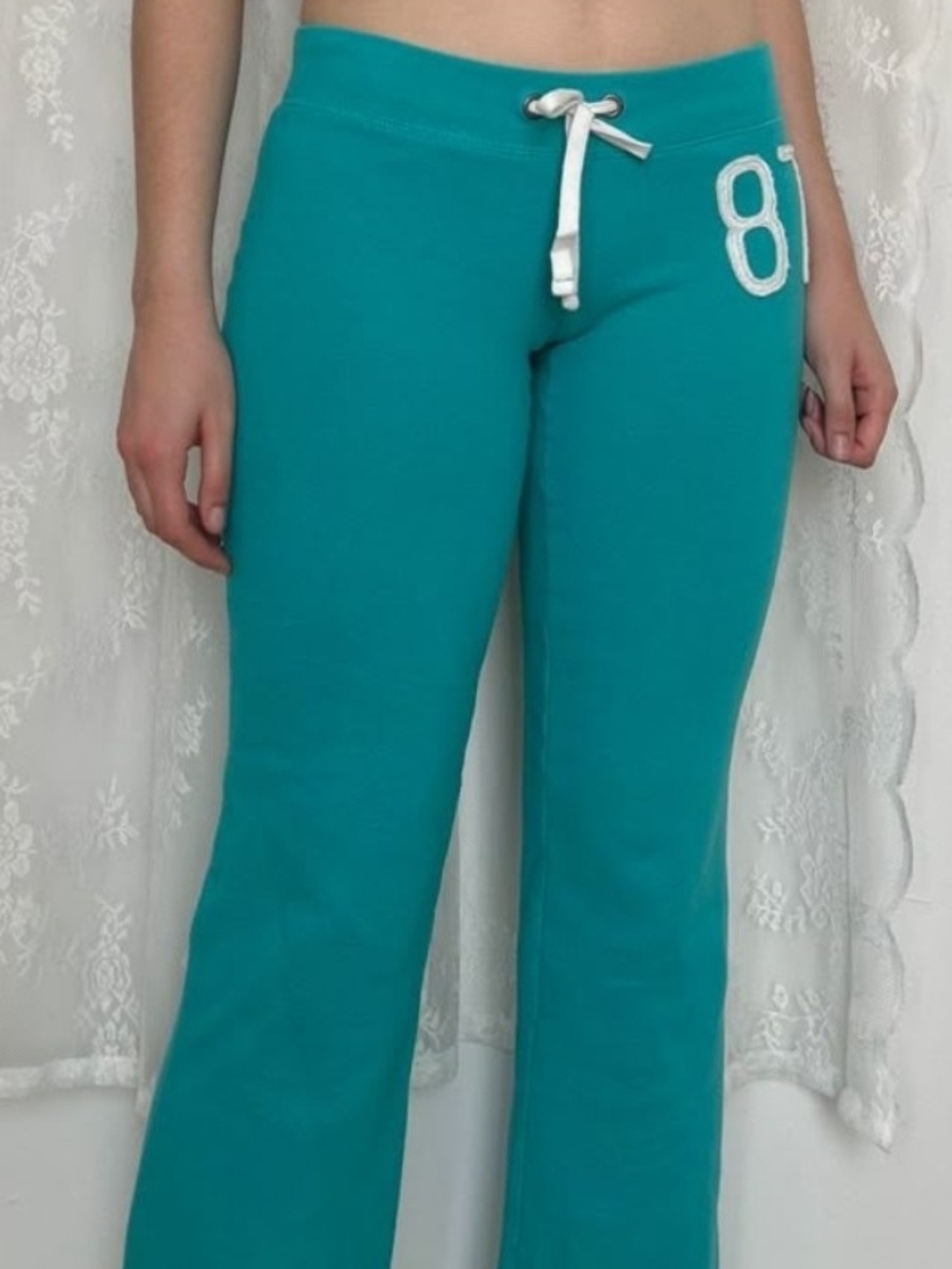 Aeropostale Girls' Aqua Drawstring AERO 87 Joggers